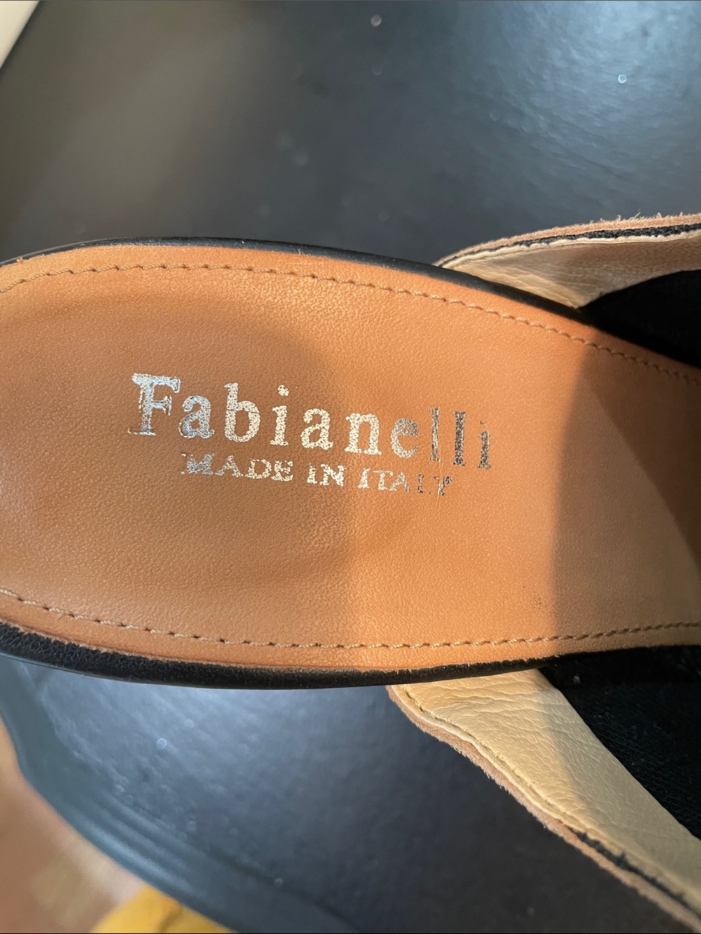 Fabienne Taupe Suede Open-Toe Scalloped Mule - Picture 6 of 6